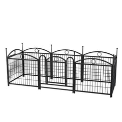 Dog Playpen Indoor 24 Inch 8 Panel Metal Dog Playpen